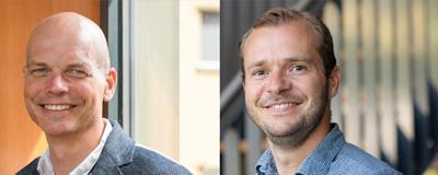 Portretfoto's Philip van der Wees en Mitchell van Doormaal