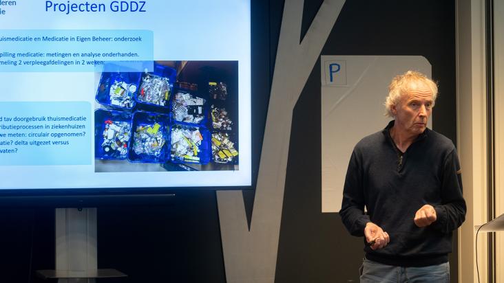 Marcel Schinkel tijdens presentatie op het GGG-congres 2024