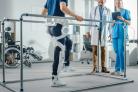 Patiënt bij fysiotherapie