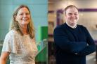 Portretfoto's Annemarie Hagemeijer en Joram Knepper