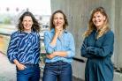 Groepsfoto van Marjon van Rijn, Marieke Mulder en Anniek Leijnse (project STEERING ACP)