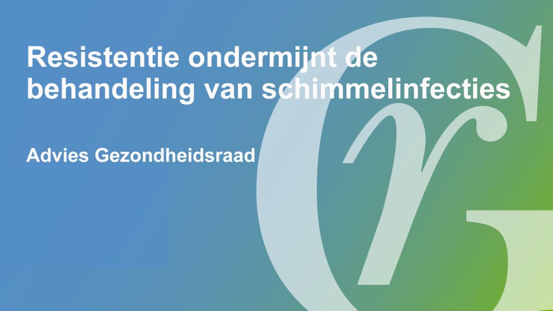 Omslag Advies gezondheidsraad - blauwgroen vlak met letters Gr