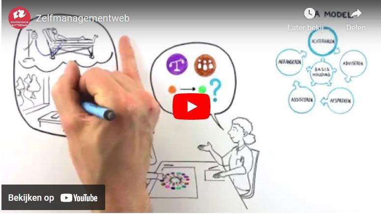 Screenshot van video over het zelfmanagement web