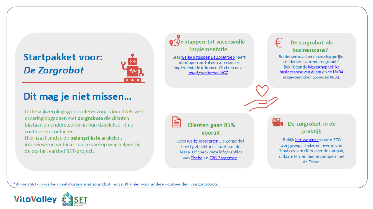 SET-up startpakket zorgrobot