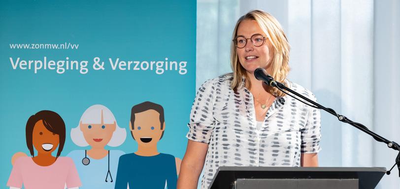 Rowan Marijnissen aan het woord op het podium
