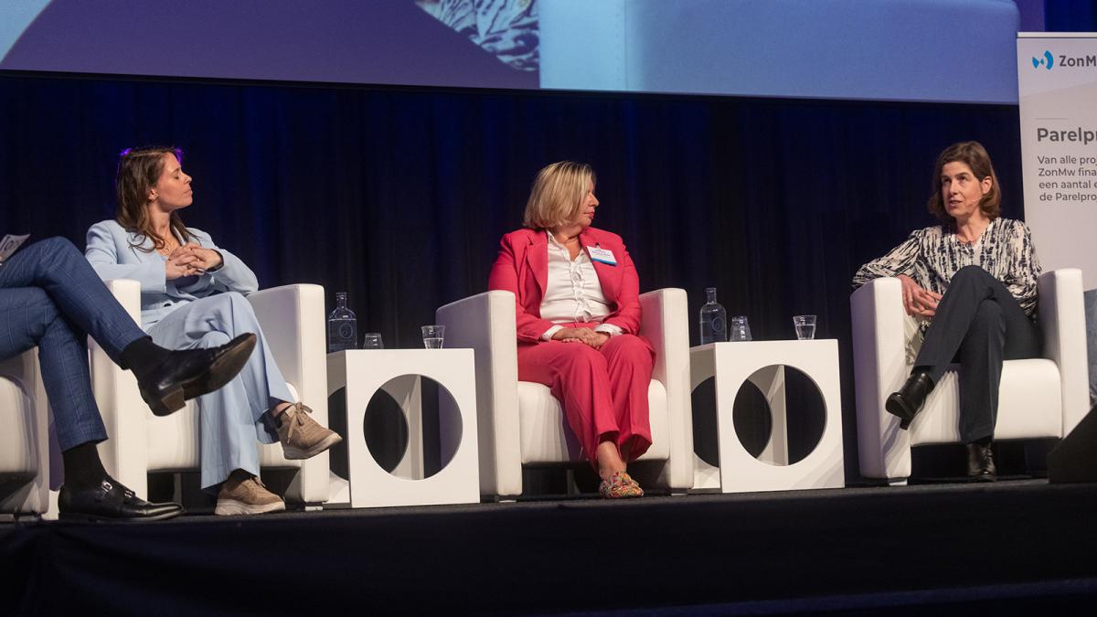 3 sprekers tijdens het plenaire middagdeel GGG-congres 2024