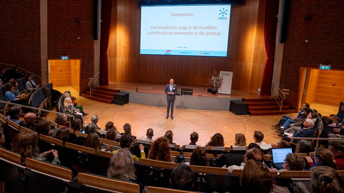 Foto van de zaal bij de opening van het PAREL-S symposium
