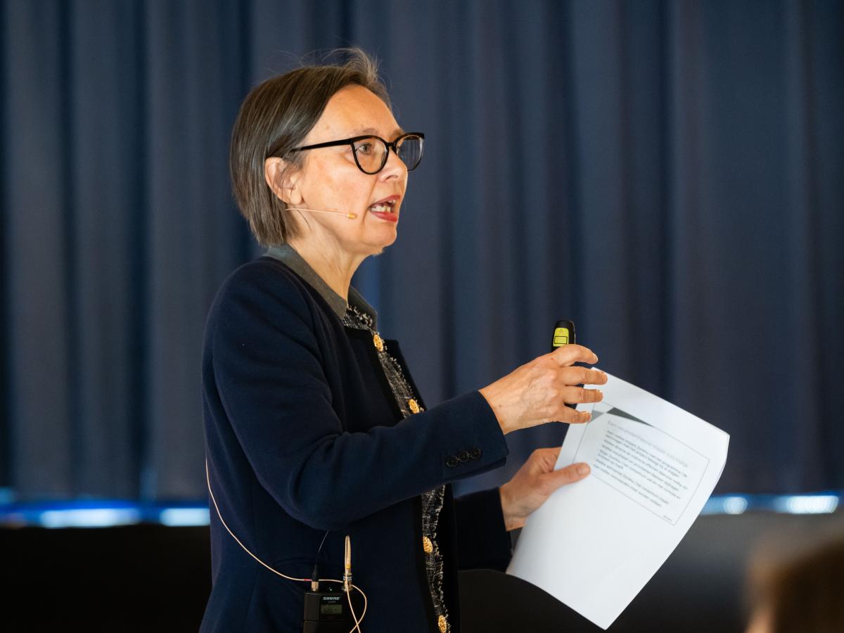 Leonie van Drooge tijdens zijn presentatie op het GGG-congres 2026