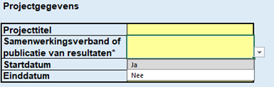 Projectgegevens