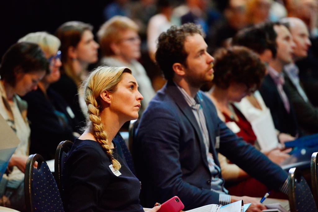 Deelnemers tijdens plenaire sessie GGG-congres 2015