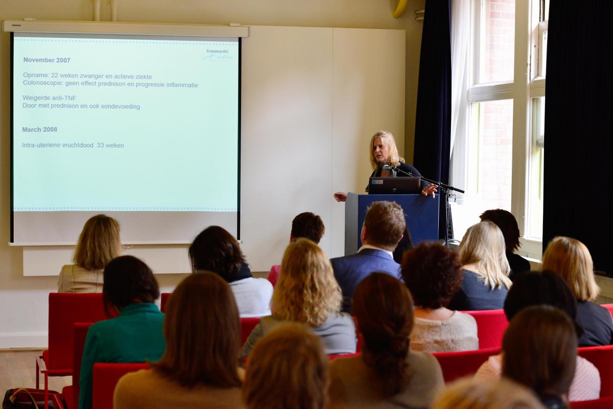 janneke van der Woude tijdens de subsessie op het GGG-congres 2015