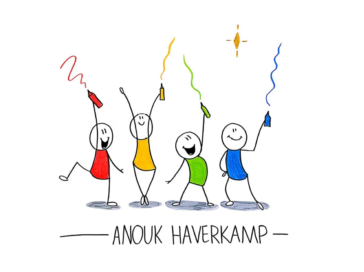Succesvol communiceren tekening van Anouk