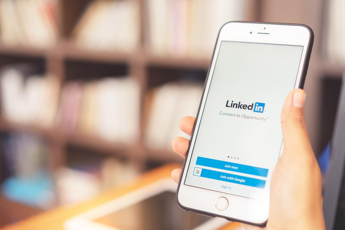 Linkedin op telefoon