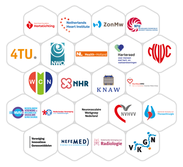 Logo's samenwerkingspartners DCVA hartzorg