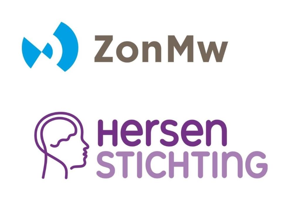 logo's ZonMw en Hersenstichting