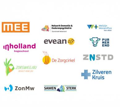 Logo's van alle samenwerkingspartners van het project Samensterk
