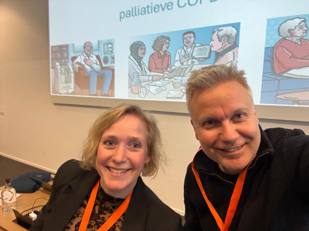 Selfie van Monique van Meggelen en Robin van der Putten
