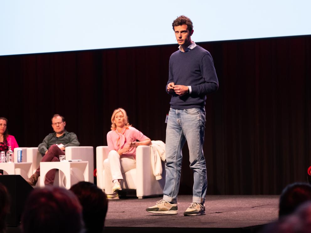 Bas Peters tijdens het GGG-congres 2026