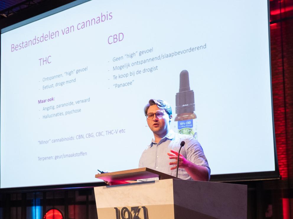 Andriy Gorbenko tijdens zijn presentatie op het GGG-congres 2026