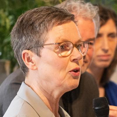 Brenda Ott tijdens sessie 5 GGG-congres 2024